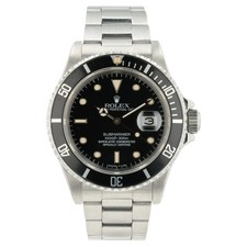 Rolex Submariner Black Dial Stainless Steel 40mm Automatic Men’s Watch 16800 picture