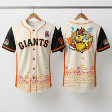 HOT NEW ITEM 2026 SF Giants Pokémon Worlds Night Jersey S-5XL picture