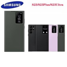 Official Original Samsung S23/S23+S23U Smart View Cover Mirror Flip Leather Case picture