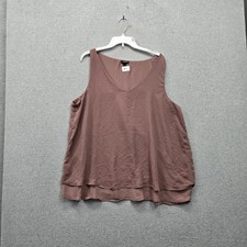 Torrid Women Blouse 2 Mauve V-Neck Pullover Lined Sleeveless Tank picture