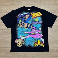 VINTAGE VITAMIN X-MEN POWER RANGERS T-Shirt picture