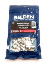 Lot of 25 NEW Belden DB59BNCSL Double Bubble BNC Security Connector for RG-59 picture