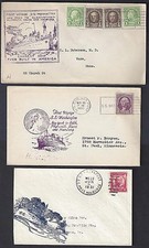 Us 1930'S 40'S Collection Of 6 Sea Post Posted On The High Seas Cover Ss Washing picture