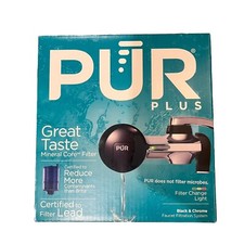 PUR PLUS Faucet Filtration System Black & Chrome PFM200B (NEW) picture
