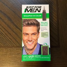 Just For Men Hair Color Light Medium Brown Men's Hair Dye 1 Pack picture