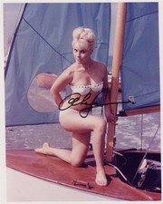 ELKE SOMMER ACTRESS 8 X 10 COLOR  PHOTO IN PERSON SIGNED picture