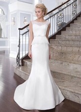NWT Lillian West Wedding Gown | Size 10 Ivory picture