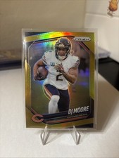 2025 Panini Prizm Prizms Gold Prizm Dj Moore 10/10 #92 Mint picture