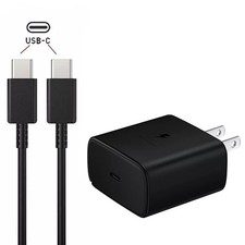 NEW 6FT Charging Cord 45W USB-C Super Fast Wall Charger for Samsung S21 S22 S23 picture