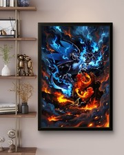 Charizard Pokemon Art Tcg Canvas Poster Anime Wall Art Home Decor Fan Art Gift  picture