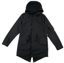 Alpha Industries M-59 Fishtail Parka Jacket Hooded Men’s Medium Black picture