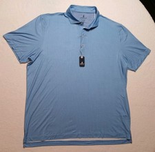 NWT Johnnie-O Marlin Featherweight Performance Polo Shirt Mens XL Palisades Blue picture