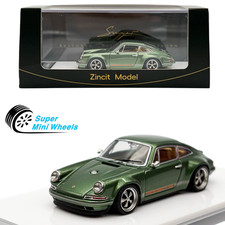Zincit Model 1:64 Porsche 911 Singer Coupe Green Diecast Model picture
