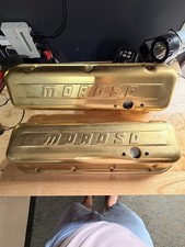 Vintage Gold Moroso BBC Valve Covers picture