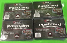 100 POSTCARD TOPLOADERS,HOLDERS,RIGID PVC,ARCHIVAL SAFE,FITS 5.875