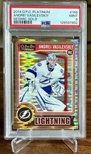 2014-15 O-Pee-Chee Platinum Seismic Gold /50 Andrei Vasilevskiy Rc PSA 9 picture