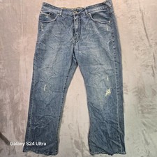 Vintage Unionbay Jeans Mens 36 Blue Denim Medium Wash Distressed Grunge Everyday picture