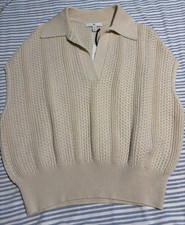 NWT Banana Republic Tan Knit Sweater Vest Sleeveless Top Size M picture