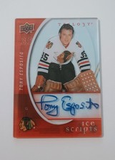 2008-09 Upper Deck Trilogy Ice Scripts Autograph Tony Esposito #IS-TE  picture