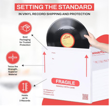 Vinyl Record LP Shipping Mailer Box, 13 