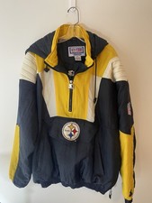 Vintage 90s Pittsburgh Steelers Jacket Mens Size XL Starter Pro Line 1/4 Zip picture
