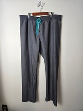 Figs Women's Size XL Livingston High-Rise Straight-Leg Scrub Pants Graphite Gray picture