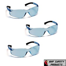 (3 PR) PYRAMEX ZTEK SAFETY GLASSES INFINITY BLUE S2560S SPORT WORK EYEWEAR Z87+ picture