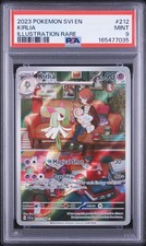 2023 POKEMON SVI EN-SCARLET & VIOLET ILLUSTRATION RARE #212 KIRLIA PSA 9 picture