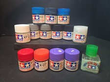 ADC Tamiya Color Acrylic Paint 13 Pack 3/4FLoz & Extra Thin Cement See Details picture