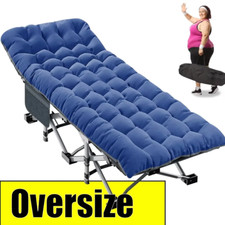 NAIZEA Folding Camping Cot Bed Oversized XXL / Standard Bed Cots With Mattress picture