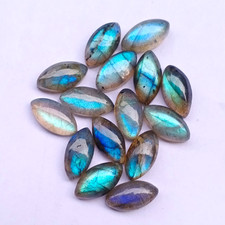 Wholesale Natural Labradorite Cabochon Marquise shape Loose Gemstone Jewellery. picture