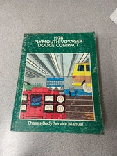 Original 1978 Plymouth Voyager Dodge Compact Chassis-Body Service Manual picture