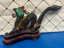 Unique Chinese Silver Wire and Enamel dragon-phoenix hybrid picture