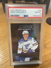 2025-26 Upper Deck Credentials Jimmy Snuggerud /999 #150 PSA 10 picture