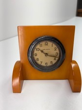 Rare bakelite catalin New Haven clock. Great example. Great color. picture