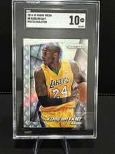 Panini 2014-15 Prizm Kobe Bryant Lakers #8 Short Prints Silver Prizm SGC 10 picture