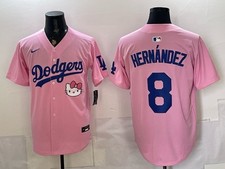 Los Angeles Dodgers #8 Enrique Hernandez All Stitched Cool Base Player - Men's* picture