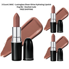 MAC - Lustreglass Sheer-Shine Lipstick - Hug Me - blushed nude (3 Count) picture