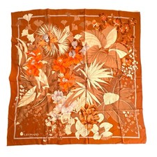 Stunning Leonard Paris Silk Scarf 34