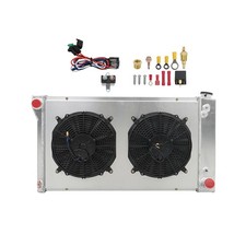 CC369 For Chevy C10/20/30 Pickup Suburban 1967 1968-72 4 Row Radiator+Fan Shroud picture