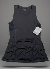 NWT-Athleta Stealth Racerback Tank Small Black Sculptek Compression Wicking picture