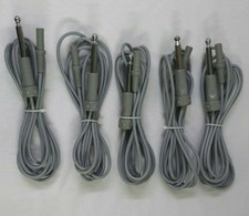5pc Laparoscopic Monopolar Cable Cord one side 4mm Female Hole & other side 8mm picture