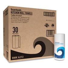 Boardwalk Wpbwk6272 Perforated Roll Paper Towels, 2 Ply, 85 Sheets, White, 30 Pk picture