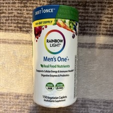 Rainbow Light Men’s One+ Multivitamin 150 Vegetarian Caplets Exp:12/27 picture