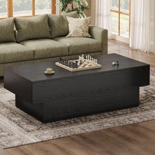 55.12-Inch Rectangular Coffee Table Modern Accent Center Table for Living Room picture