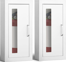 ZONON Lot of 2 Surface Mount 10lb Fire Extinguisher Cabinets Industrial, $190.99 picture