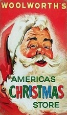 Vintage Woolworth's Christmas Santa Claus Refrigerator Magnet #3 picture
