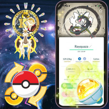 Pokémon—GO—Shiny Rayquaza—Special Background—GO Fest 2026—Dragon Ascent—Digital picture