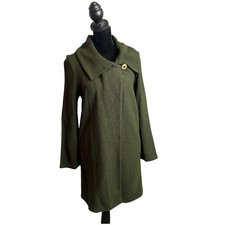 St. John Collection Knit Green Topper Jacket Women's 2 Portrait Collar picture