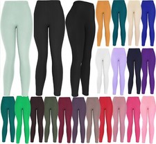 Ultra Soft Solid Brushed Basic Full Regular/Plus Size Leggings Classic Leggings picture